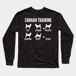 Canaan Dog Training Bedouin Sheepdog Tricks Long Sleeve T-Shirt